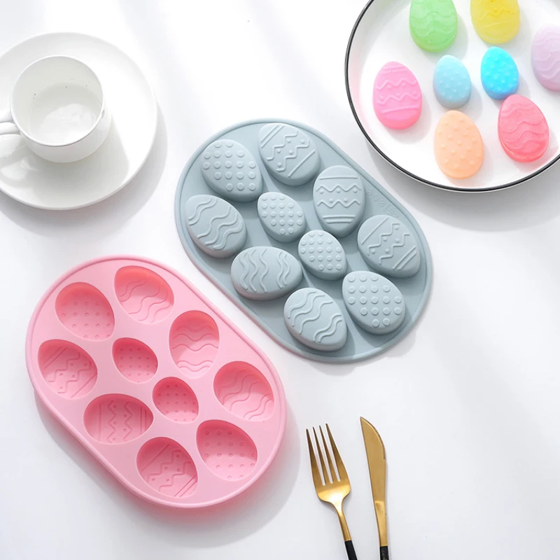 

3D Silicone Molds Easter Egg Silicone Cake Chocolate Candy Fondant Mould DIY Baking Mold Home Kitchen Baking Decorating Tool new