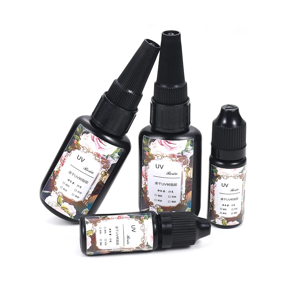 Прозрачная ультрафиолетовая Смола 10/25 г быстросохнущая Нетоксичная Солнечная