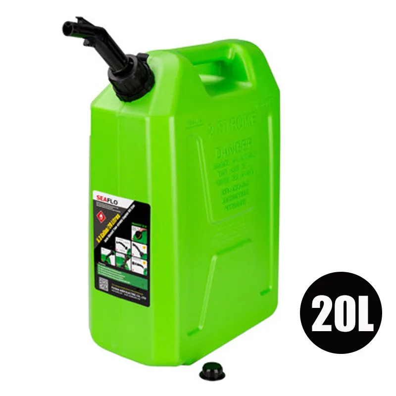 20L Green 5L 10L 20L Liter Plastic Spare Fuel Cans Oil Diesel Gasoline Container Jerrycan Oil Motorcycle Car Oil Petrol Can Canister Tanks - Название цвета: 20L Green