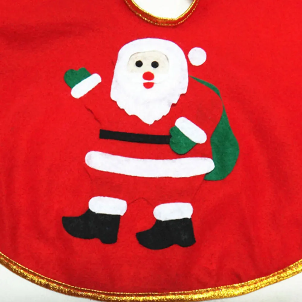 Вышитая Нетканая ткань орнамент юбка на рождественскую елку объемный ковер