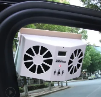 Автомобильный вытяжной вентилятор на солнечной батарее автомобильный охлаждает