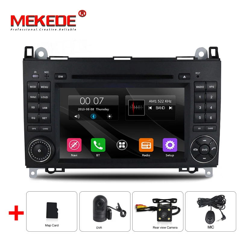 HD 2din автомобильный DVD gps головное устройство для Mercedes Benz B200 A B класс W169 W245 Viano Vito W639 Sprinter W906 3g Bluetooth Радио+ карта