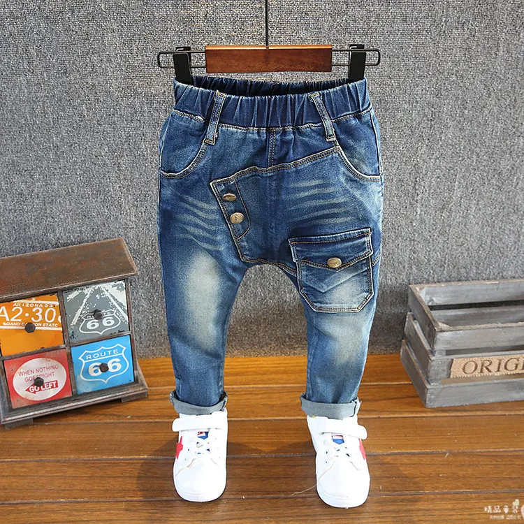 2-7 Yrs Children trousers baby boy &amp girls spring autumn fashion brand high quality Denim jeans pants kids clothing | Детская одежда