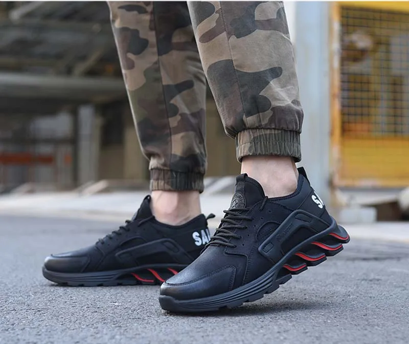 New exhibition waterproof Safety Shoes Autumn Winter Outdoor Men Steel Toe Cap Anti-smashing fashion Lightweight work Boots