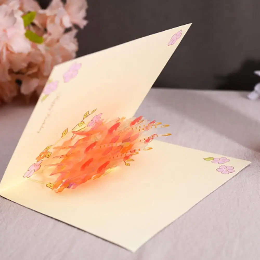 3D выдвижные открытки на день рождения для девочек детей жены мужа