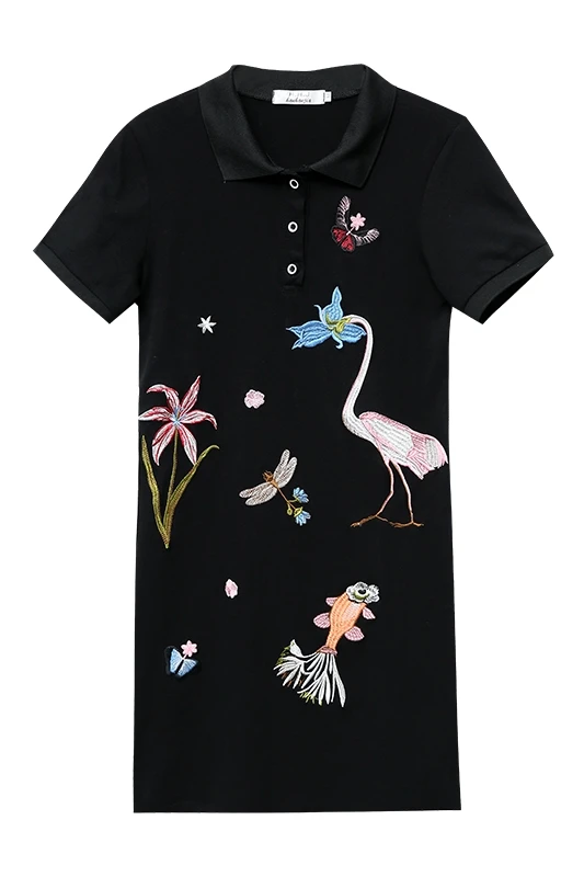 Рубашка поло с воротником женские платья элегантного размера плюс лето 2020