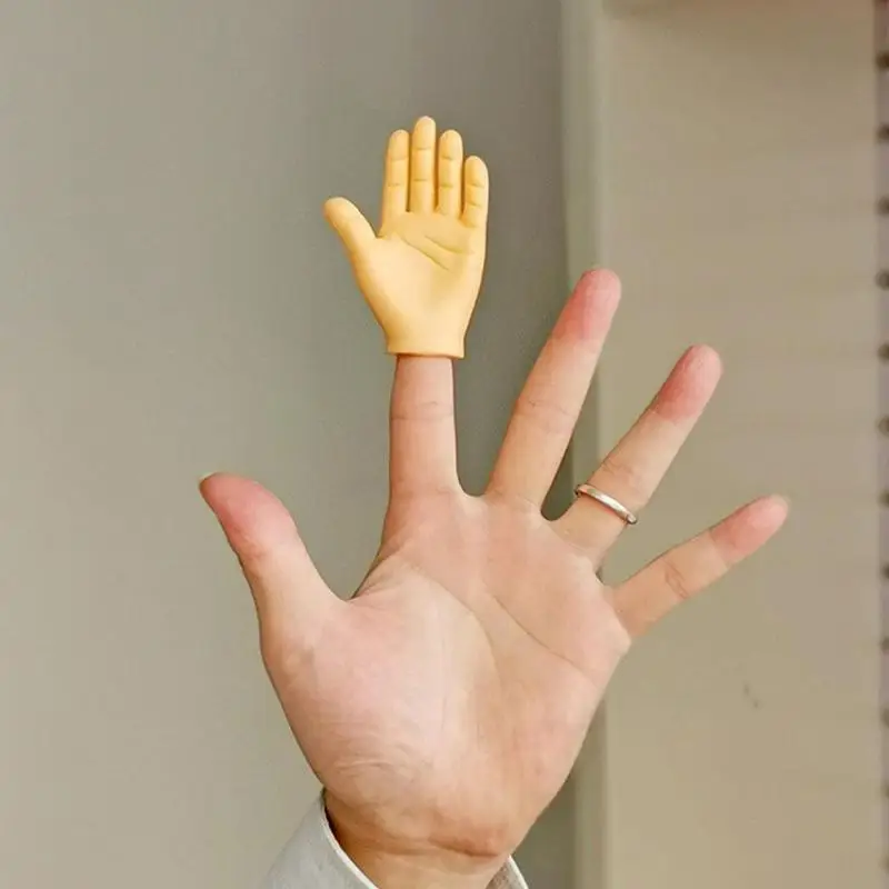

Novelty Palm Finger Puppet Five Finger Decompression Small Hand Model Toy