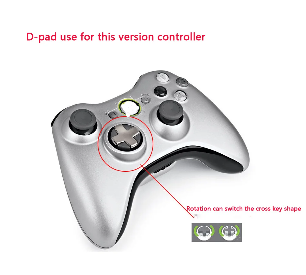 Преобразование D-pad для Xbox 360 беспроводной контроллер новая версия вращающаяся кнопка Dpad запасные части