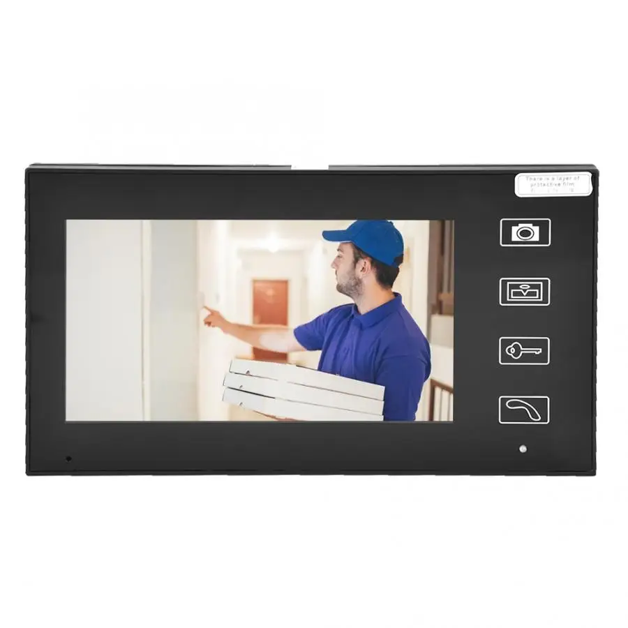 7 дюймов TFT 2 4G беспроводной Визуальный дверной звонок видеодомофон для домашней