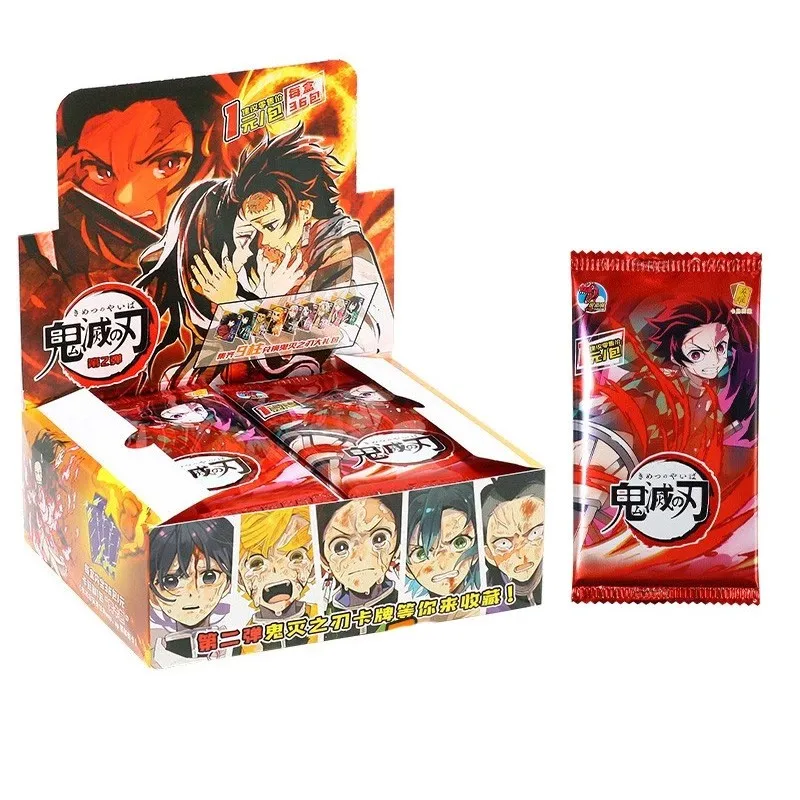 Juego de cartas Demon Slayer TCP, juego de mesa Kimetsu No Yaiba, colecci&oacute;n de juguetes para la familia, regalo de Navidad para ni&ntilde;os, novedad-2