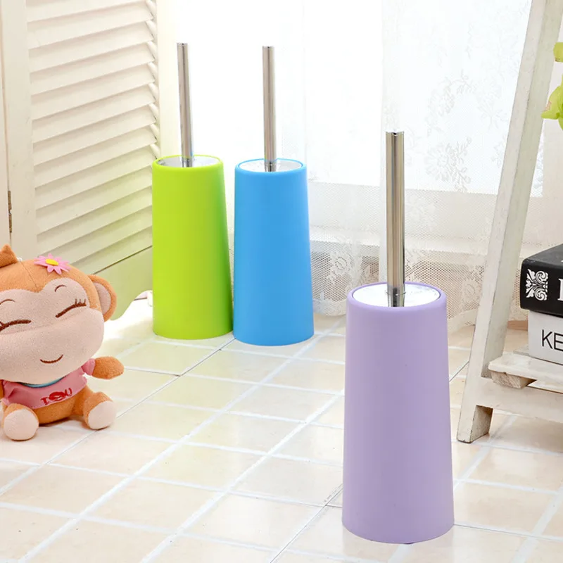 

Модная щетка для унитаза, креативная ручка из нержавеющей стали, Пластиковая шариковая головка, щетка для унитаза, щетка для чистки с базовы...