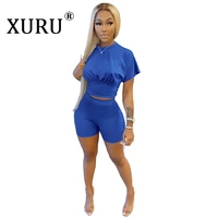 xuru european and american new style womens jumpsuit sports waist jumpsuit two piece sexy slim jumpsuit