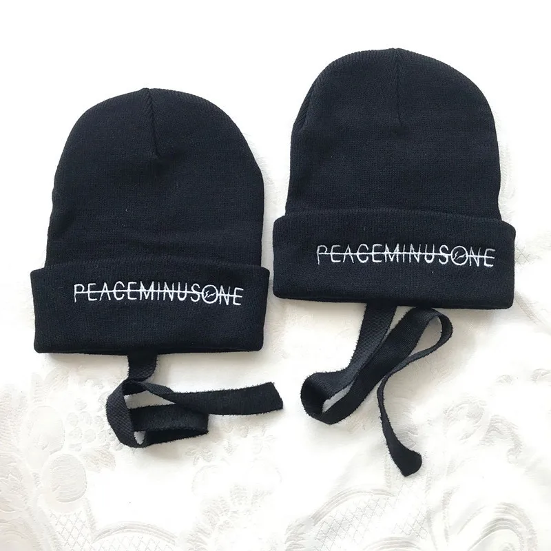 Шапочки унисекс с вышивкой Kpop Bigbang G-Dragon Kwon Ji Young Peaceminusone зимняя шапка в стиле
