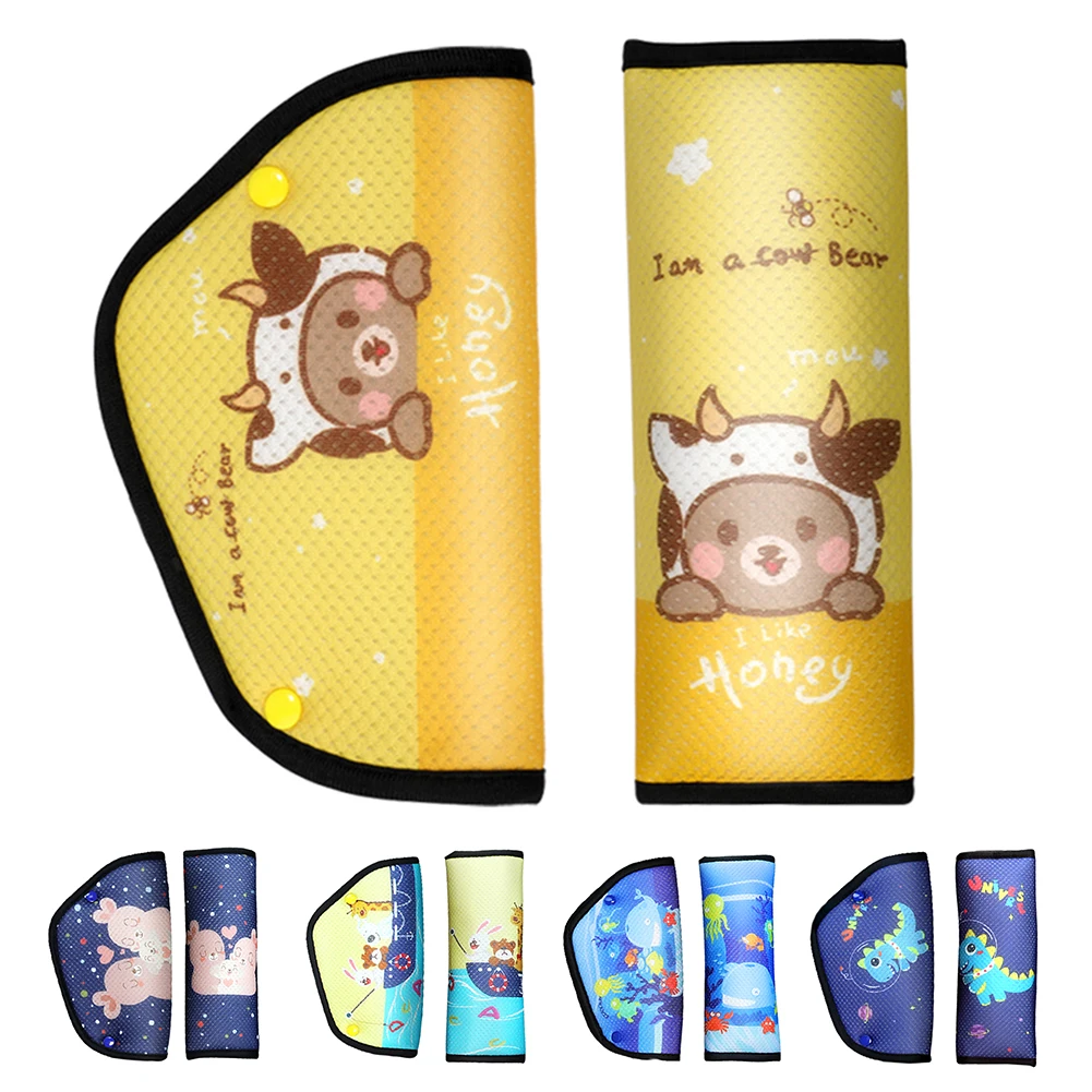 

Симпатичный мультяшный детский ремень безопасности для автомобиля, детский автомобильный защитный безопасный ремень безопасности для авт...