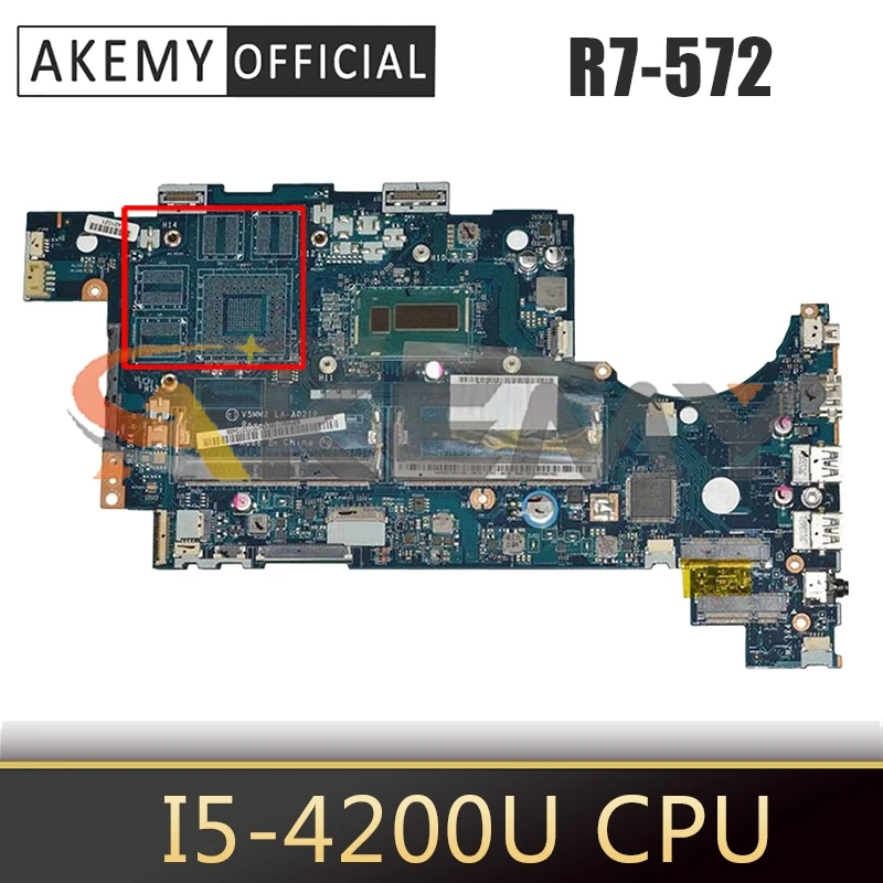 

Для ACER Aspire R7-572 i5-4200U материнская плата для ноутбука LA-A021P SR170 материнская плата для ноутбука