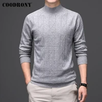 coodrony winter thick warm turtleneck men soft 100 merino wool sweater pull homme fashion pullover jumpers brand clothing c3069