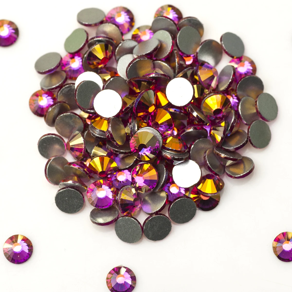 

Fuchsia AB Strass SS16 SS20 Glitter Dress Accessories Rhinestones DIY Nail Art Glass Stones For Bags Clothes Decoration