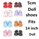 Красивая миниатюрная кукольная обувь 5 см для 14,5 дюймовых кукол, игрушки для девочек с блестками и Wellie Wishers, аксессуары для кукол