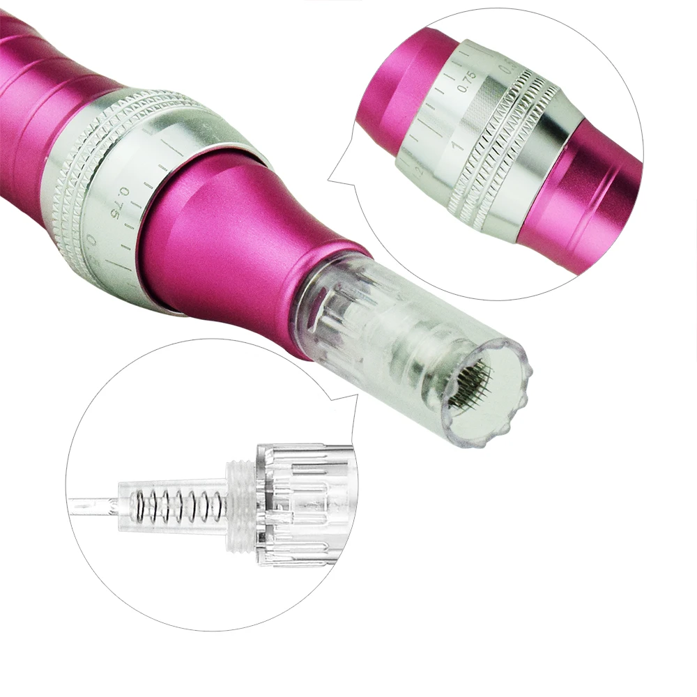 TBPHP P10 Derma Pen Microneedling ЖК-дисплей беспроводной бесшумный и прочный с 12 шт. микроигл