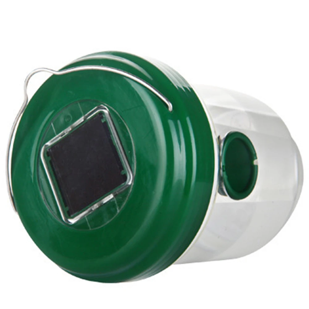 

Wasp Trap LED Solar Powered Fly Trap Insect Catcher Reusable Insect Trap Green Killer No-Poison Hanging Tree Pest Control Tool