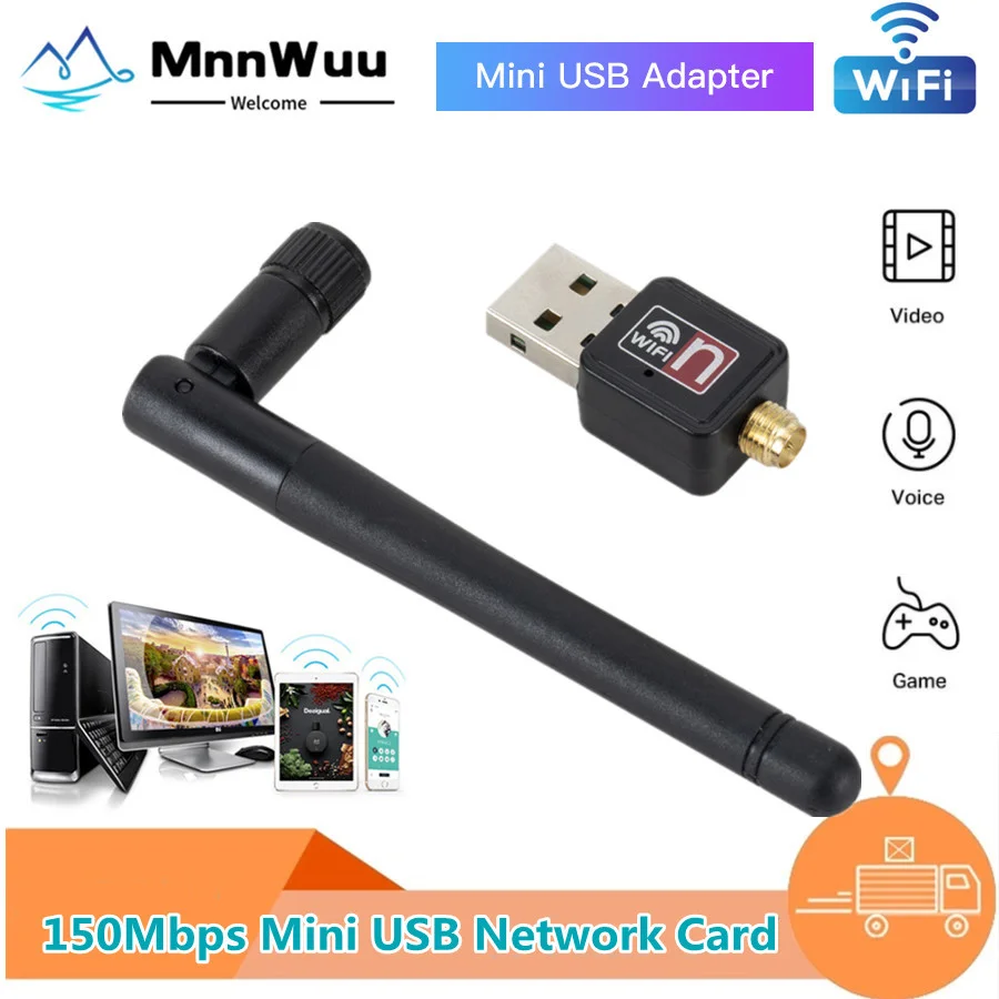 Wi-Fi беспроводная сетевая карта USB 2 0 150M 802 11 b/g/n адаптер локальной сети со