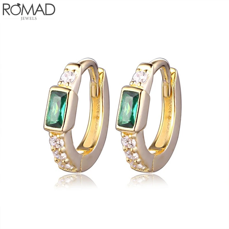 Женские серьги-подвески Romad серьги из стерлингового серебра 925 пробы с цирконием