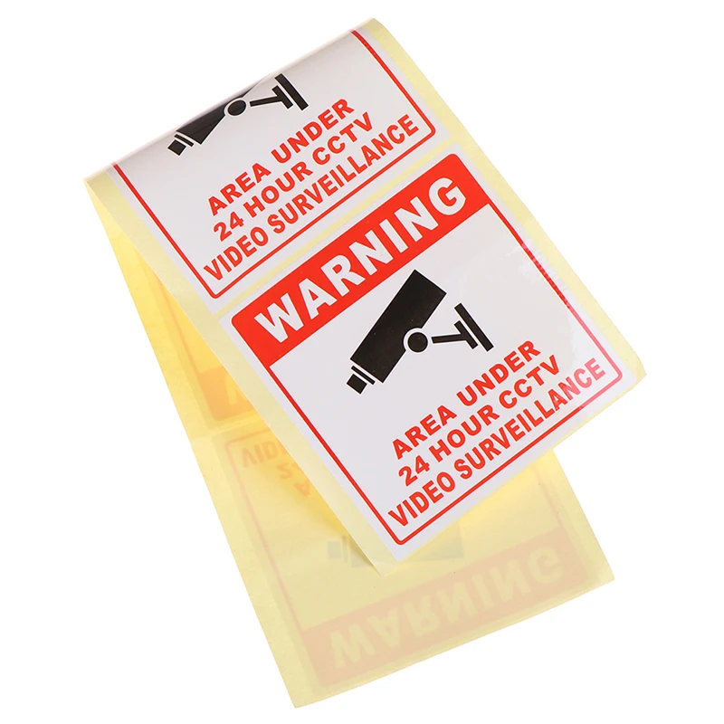 

CCTV Video Surveillance Security Camera Alarm Video Sticker Warning Decal