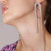 fashion multicolor crystal earrings womens wedding party statement earrings jewelry