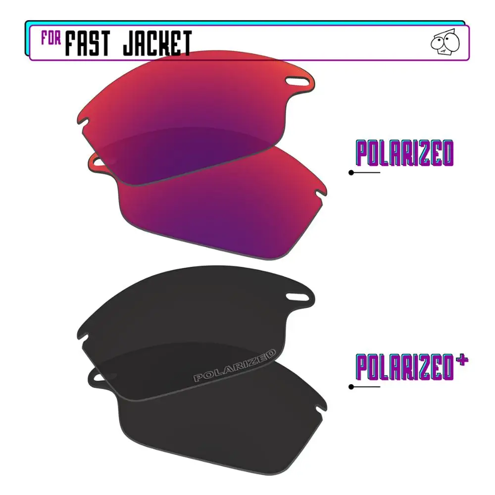 

Замена поляризованных сменных линз EZReplace для-Oakley Fast солнечные очки к куртке-BlackP Plus-PurpleP