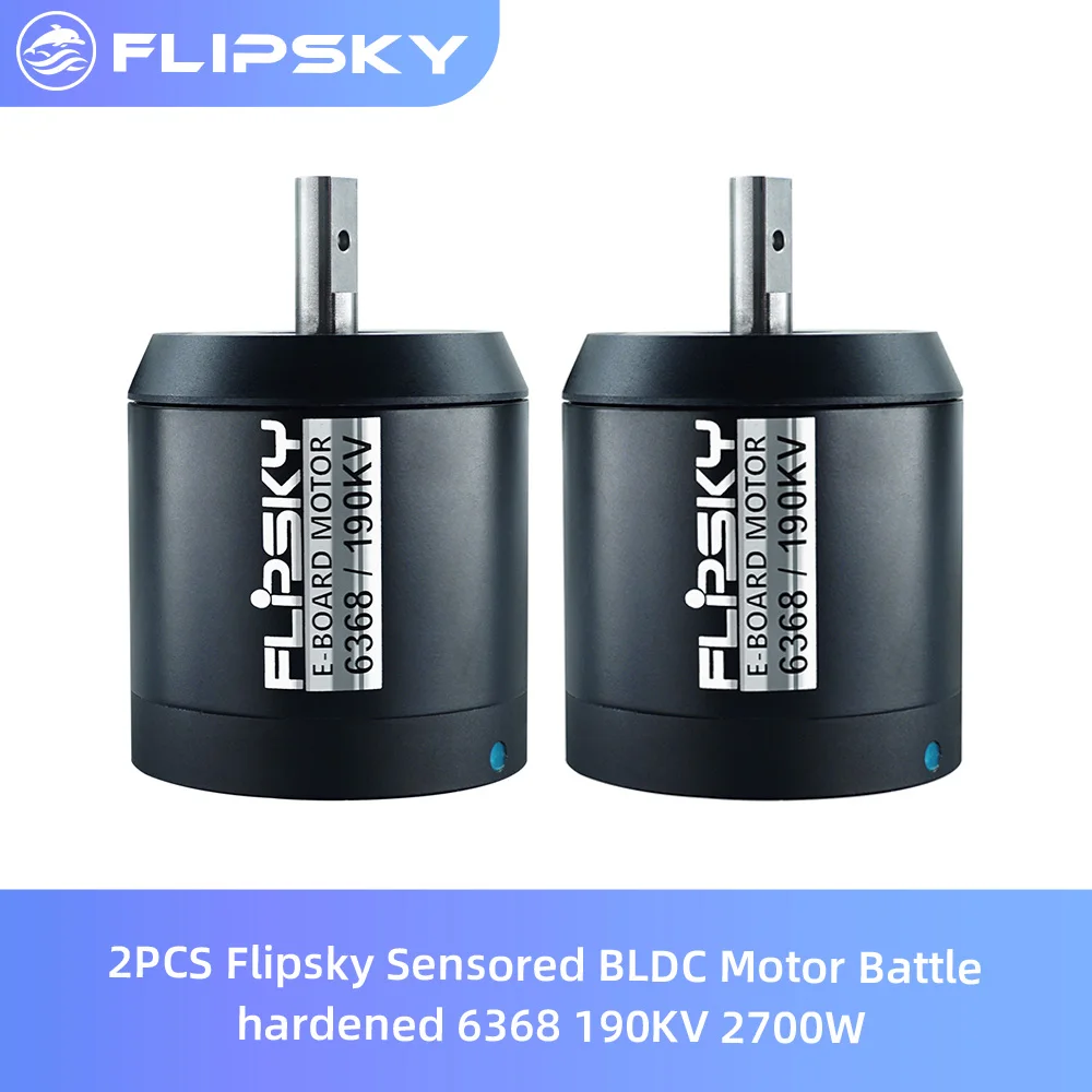2PCS Flipsky Sensored Brushless DC Motor Battle hardened 6368 190KV 2700W For Electric Skateboard E Bike |