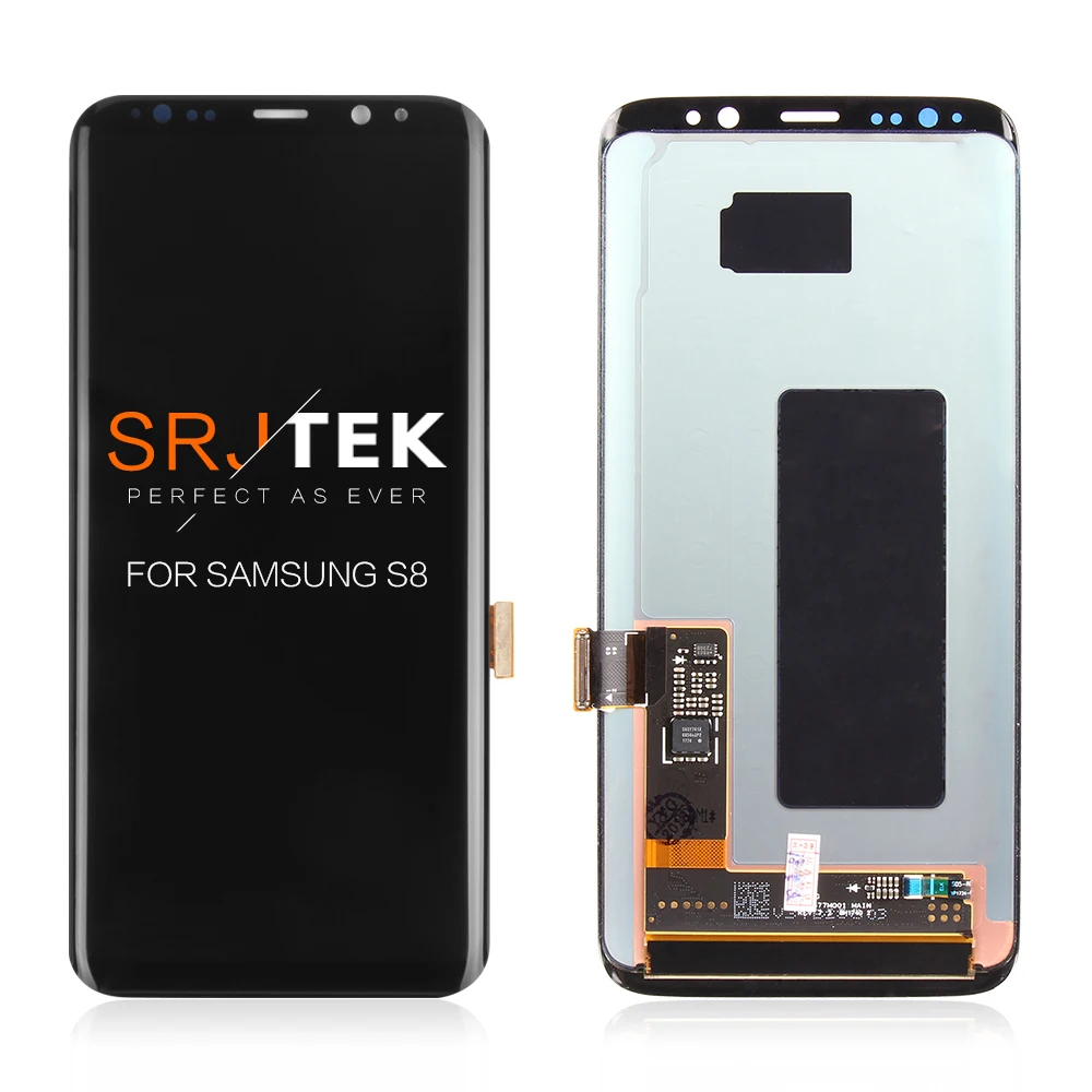AMOLED Дисплей 5 8 дюйма для Samsung Galaxy S8 ЖК дисплей сенсорный экран рамка в сборе стекло