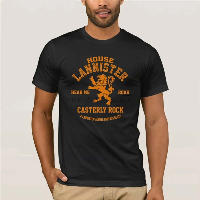Мужская футболка с надписью Golden Lion House Lannister Hear Me Casterly Rock A всегда платит долги