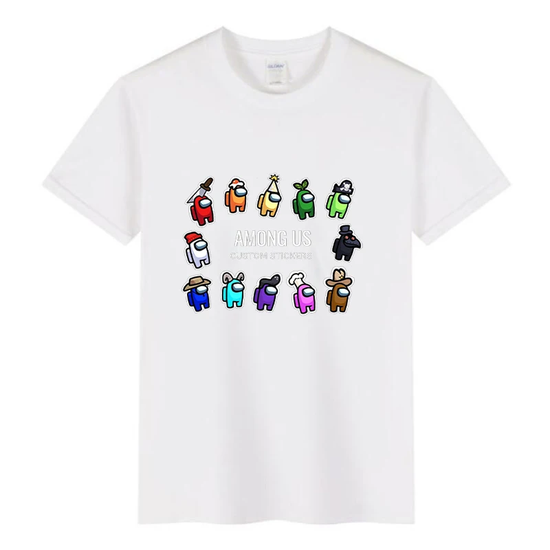 

Game Among us Boys T-Shirt Funny Printing Graphic Kid Tops 3-12 Years Children Tops Summer Tee Short Sleeve Cartoon Shirts