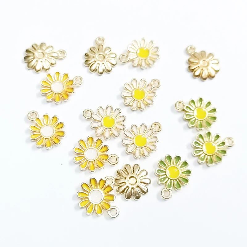 Новейший 12 мм 30 шт./пакет полностью эмалированные меньше подсолнечника амулеты