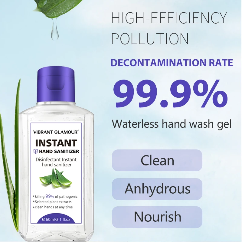 Яркий гламурный набор геля для дезинфекции рук экстракт алоэ увлажняющий