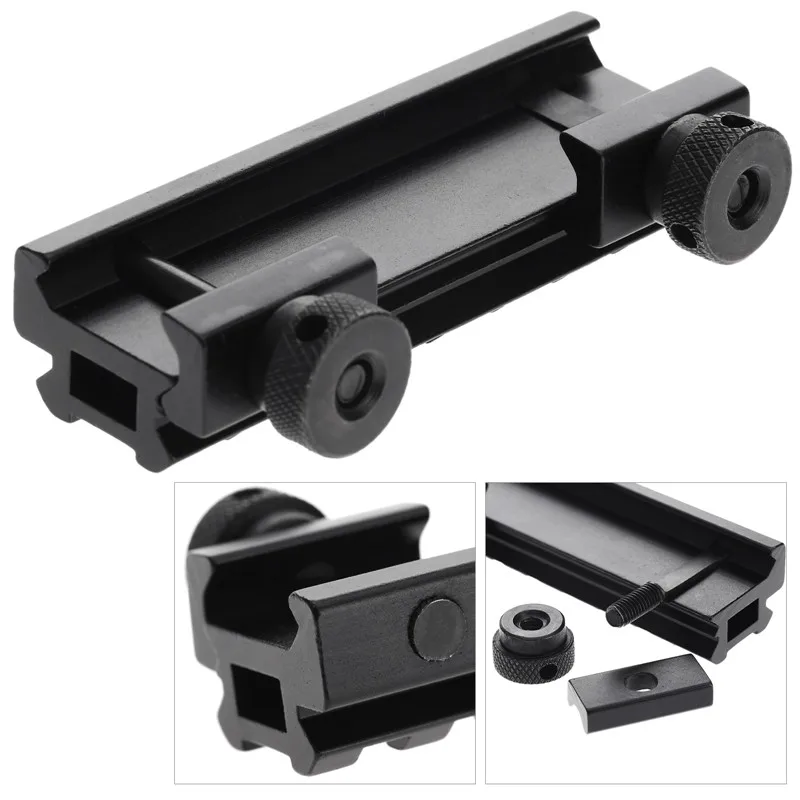 Тактическое Крепление адаптер для прицела винтовки с прозрачной основой 8 слотов