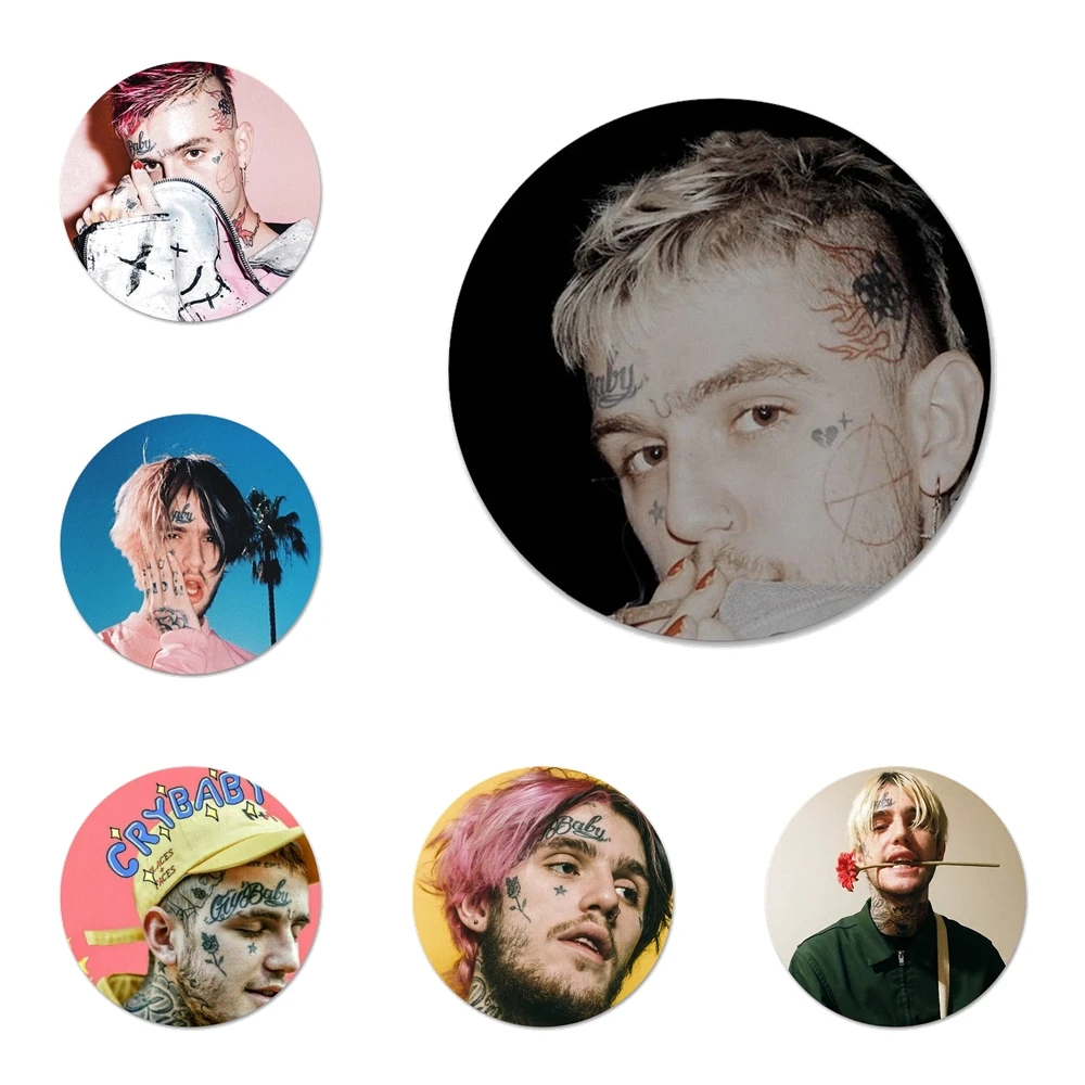 

Lil Peep Lil Bo Peep значки значок Металлические Значки для телефона