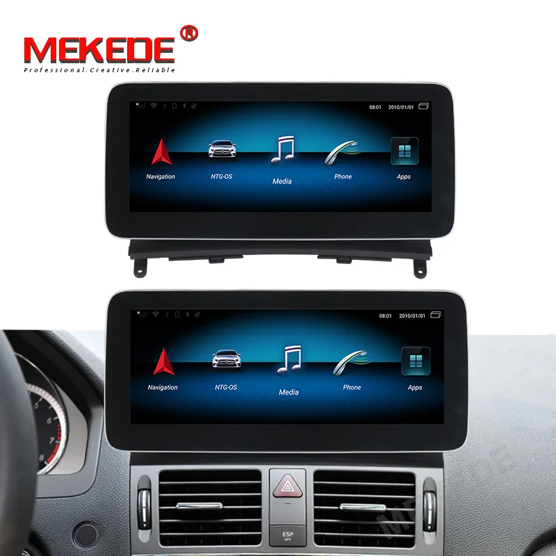 10,2" ips экран Android 9,0 автомобильный Dvd Navi проигрыватель для Mercedes benz C Class W204 2008-2010 автомобильный мультимедийный плеер