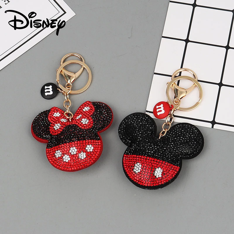 Брелок Микки Маус со стразами креативный маленький подарок для девочек модный