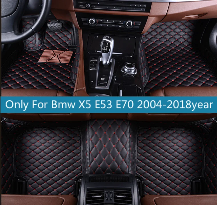 

Кожаные автомобильные коврики для Bmw X5 E53 E70 2004-2013 2014- 2016 2017 2018 автомобильный коврик
