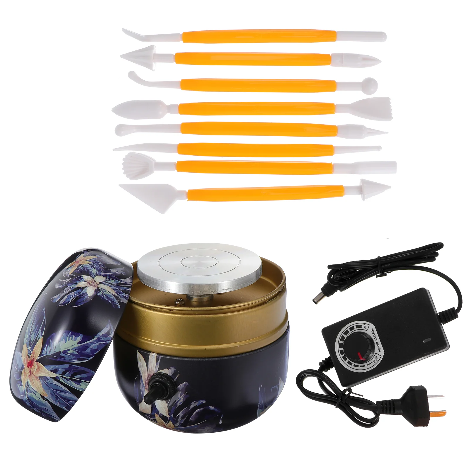 

1 Набор, электрическое гончарное колесо, инструмент «сделай сам» для глины, инструмент для поделок из полимерной глины (вилка стандарта Авст...