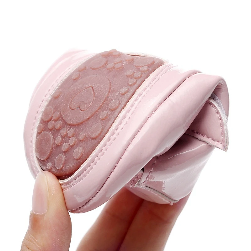 

Baby Girl Shoes Newborn First Walkers Baby Girls Soft Sole PU Crib Shoes Anti-slip Sneakers Baby Girls Princess Shoes