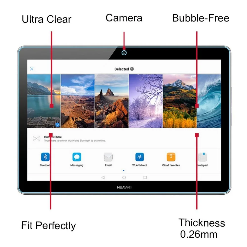 Защитное стекло для экрана закаленное Huawei MediaPad T3 10 AGS-L09 9 6 дюйма Honor Play Pad 2 защитная