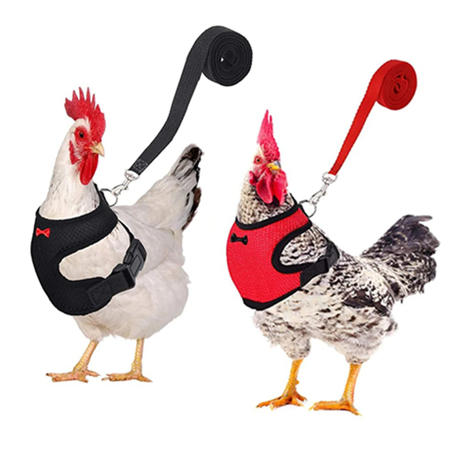 New Adjustable Chicken Harness With Leash Safety Breathable Pet Vest For Hen Duck Adjustable Chest Strip