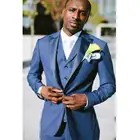 3 шт., костюмы для жениха, пиджак, брюки, жилет