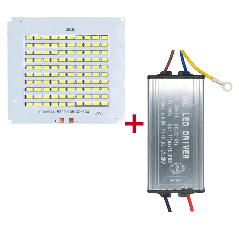 Светодиодный прожектор SMD5730 высокой мощности 50 Вт 100 150 200 светодиодный чип-лампа с