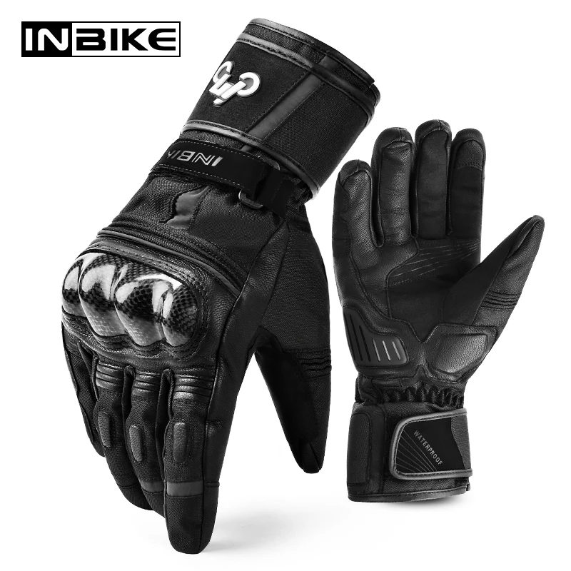 

Зимние Мотоциклетные Перчатки INBIKE, мужские теплые флисовые мотоциклетные перчатки, теплые велосипедные перчатки для велоспорта, мотоциклетные перчатки, аксессуары для мотора