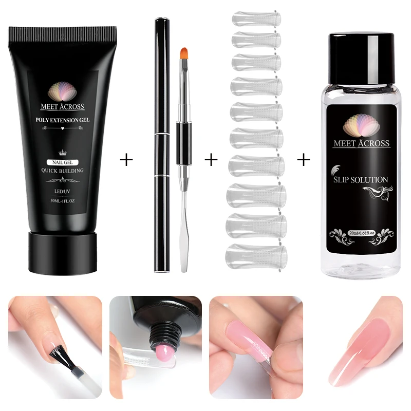 Акриловый набор MEET ACROSS для ухода за ногтями светодиодный гель быстрого