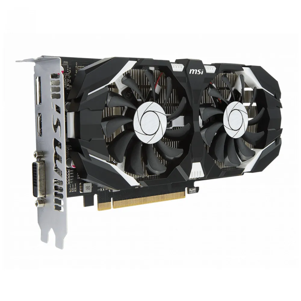 Видеокарта MSI PCIE16 Nvidia GeForce GTX1050TI 4ГБ 128 бит 1341 МГц 7008 GDDR5 GTX 1050 TI 4GT OCV1|Видеокарты| |