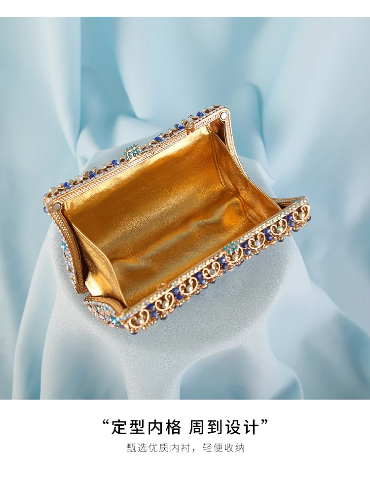 ladies casual Fashion Handmade Diamond Dress Tote girls colourful crystal evening bags women clutches purses for wedding parties | Багаж и